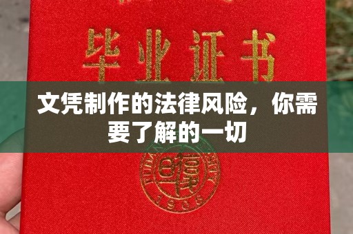 鸟松文凭制作的法律风险，你需要了解的一切