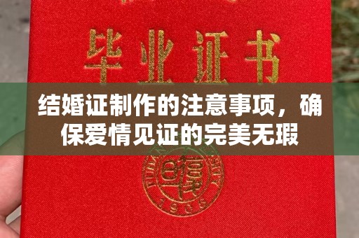 鸟松结婚证制作的注意事项，确保爱情见证的完美无瑕