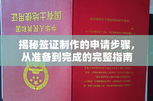 鸟松揭秘签证制作的申请步骤，从准备到完成的完整指南